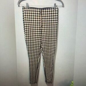 Stylish Black and White Checkered Men's Pants